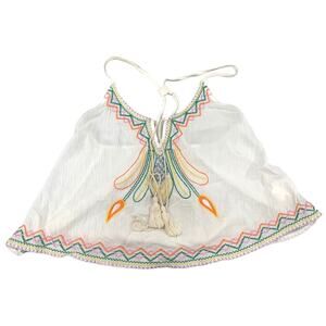 Tobi Crop Top Embroidered Boho Hippie Festival Vacation Size Medium